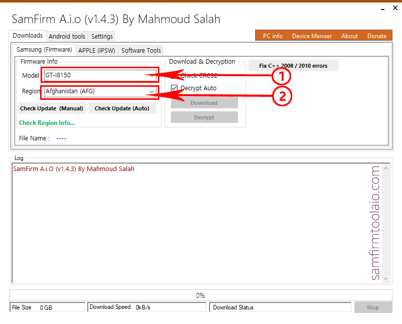 SamFirm Tool Guide