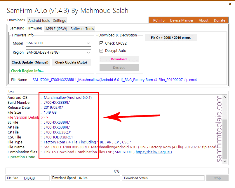 SamFirm Tool Guide