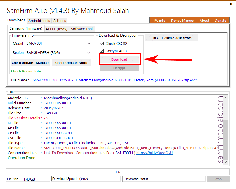 SamFirm Tool Guide